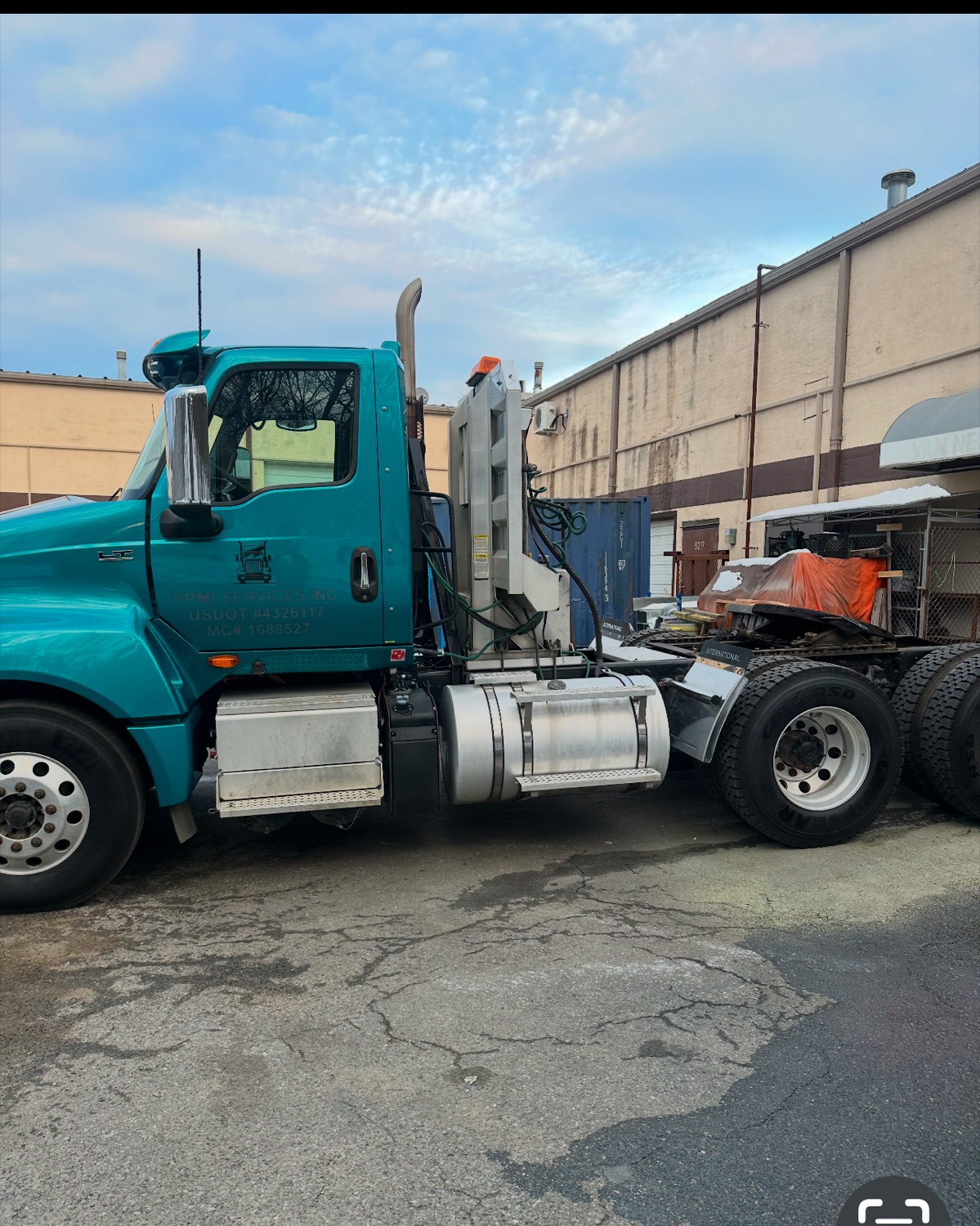 PPMI truck at the loading dock